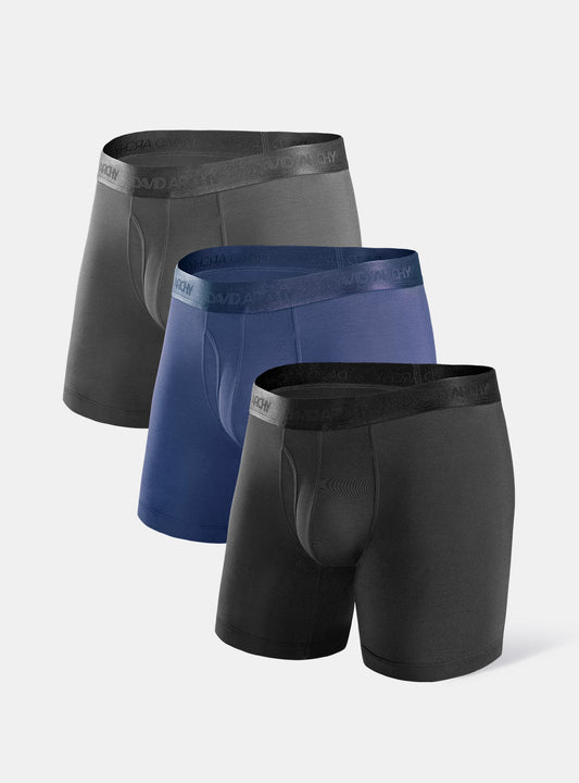 Micro Modal Ultra-Soft Boxer Briefs 6.5" (3-Pack)