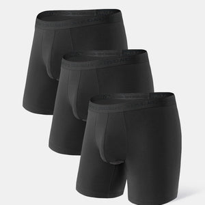 DAVID ARCHY Men's Underwear Micro Modal Dual Pouch Trunks Support Ball Pouch  Bulge Enhancing Boxer Briefs for Men 4 Pack (L, Black/Dark Gray) price in  UAE,  UAE