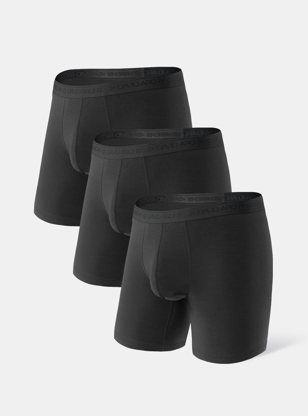 3 Packs Separate Micro Modal Boxer Briefs with Pouch 