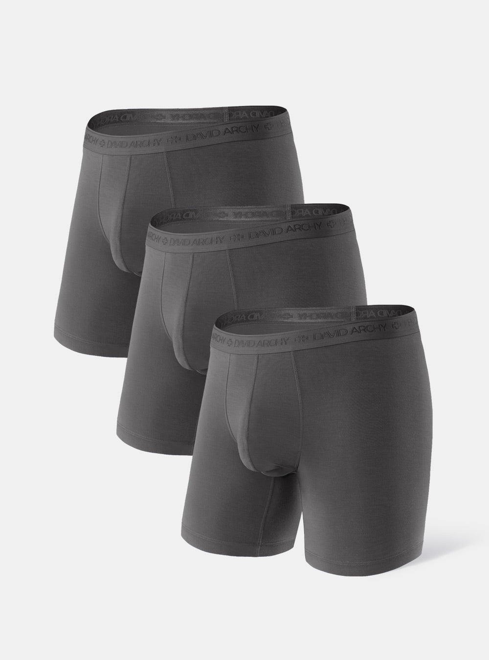 3 Packs Separate Micro Modal Boxer Briefs with Pouch 