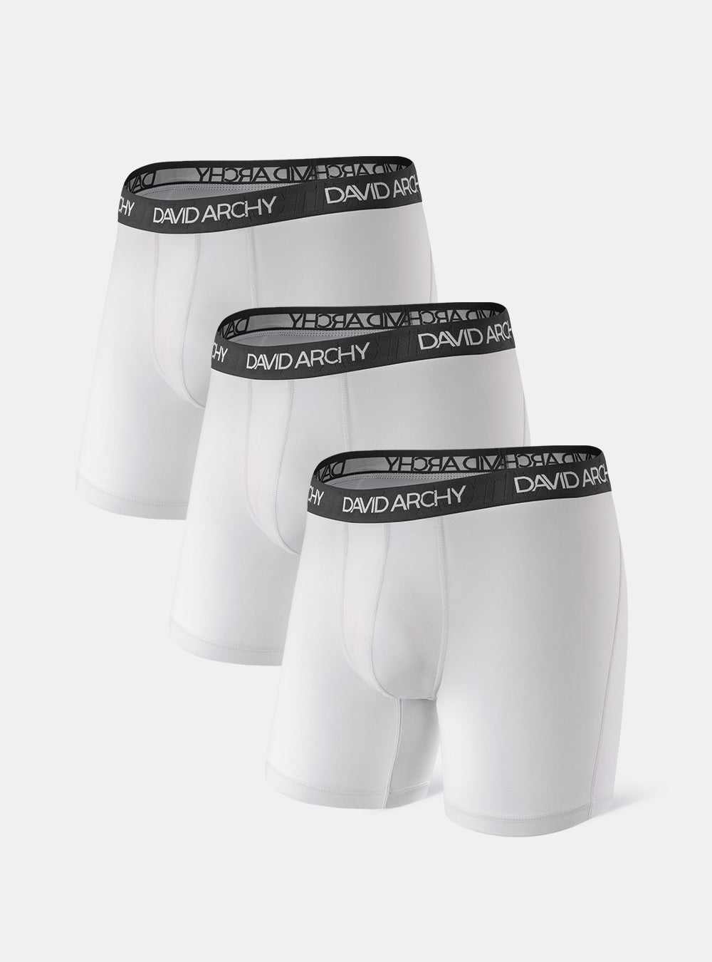 3 Packs Boxer Briefs Quick Dry Sports David Archy Men's Ultra Soft Mesh ...