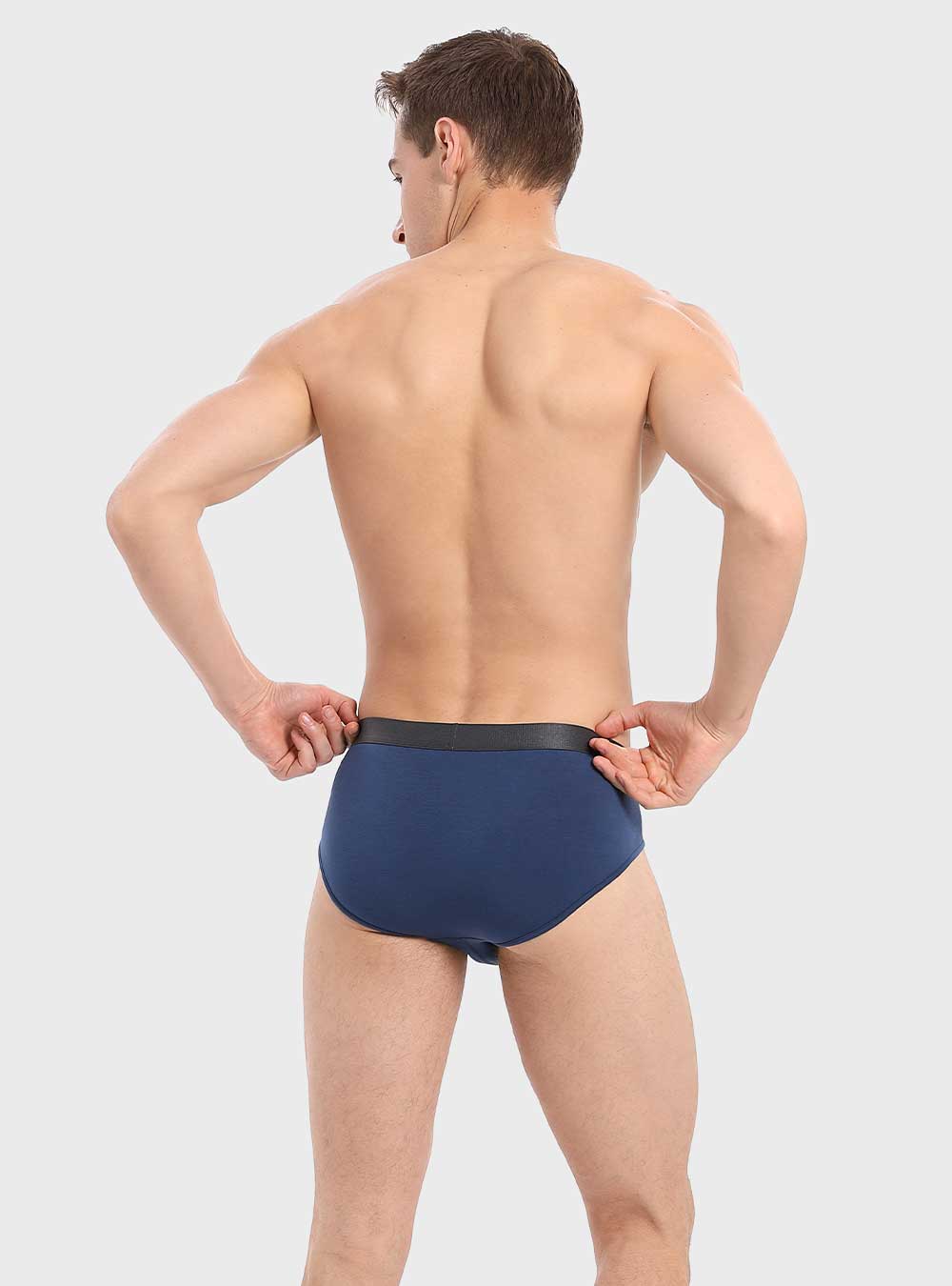 DAVID ARCHY Men's Underwear Bamboo Briefs Super Soft Comfort Lightweight  Pouch B