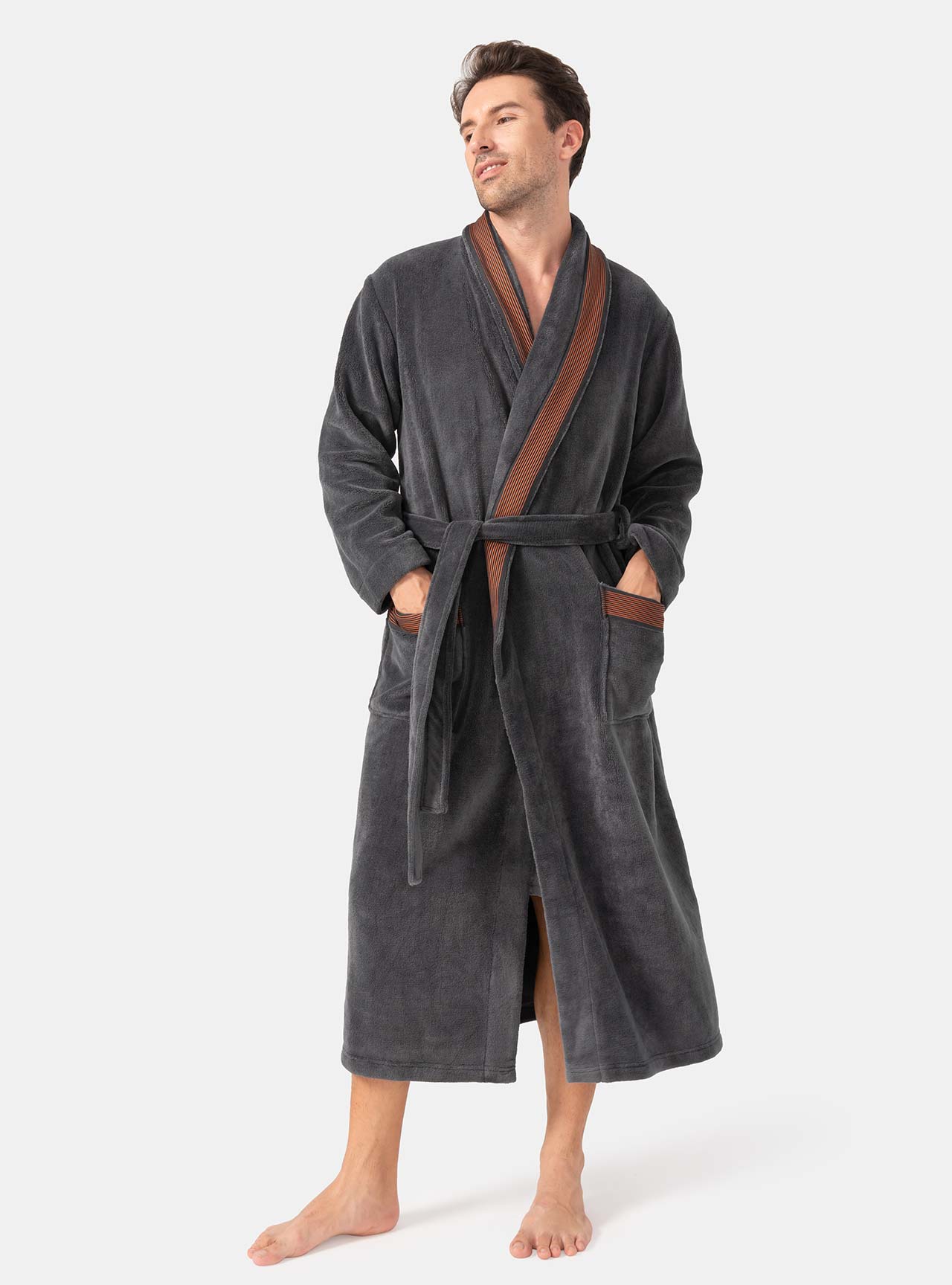 Stafford Mens One Size Long Sleeve Long Length Robe - JCPenney