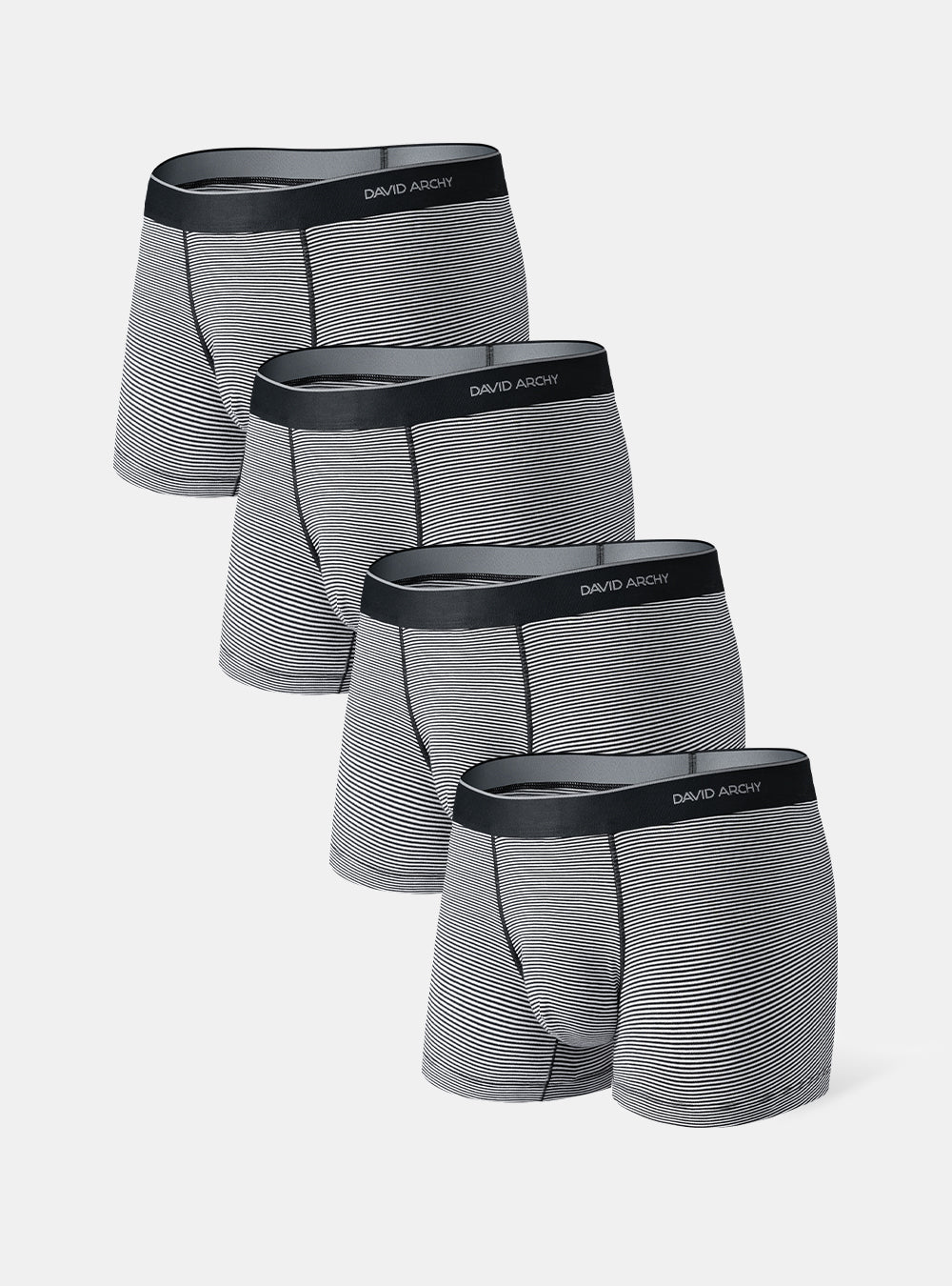4 Packs Bamboo Rayon Trunks Underwear