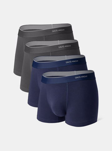 Cotton Breathable Trunks 3.5" (4-Pack)