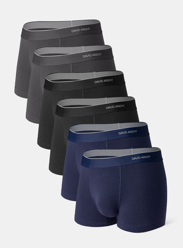 Cotton Breathable Trunks 3.5" (6-Pack)