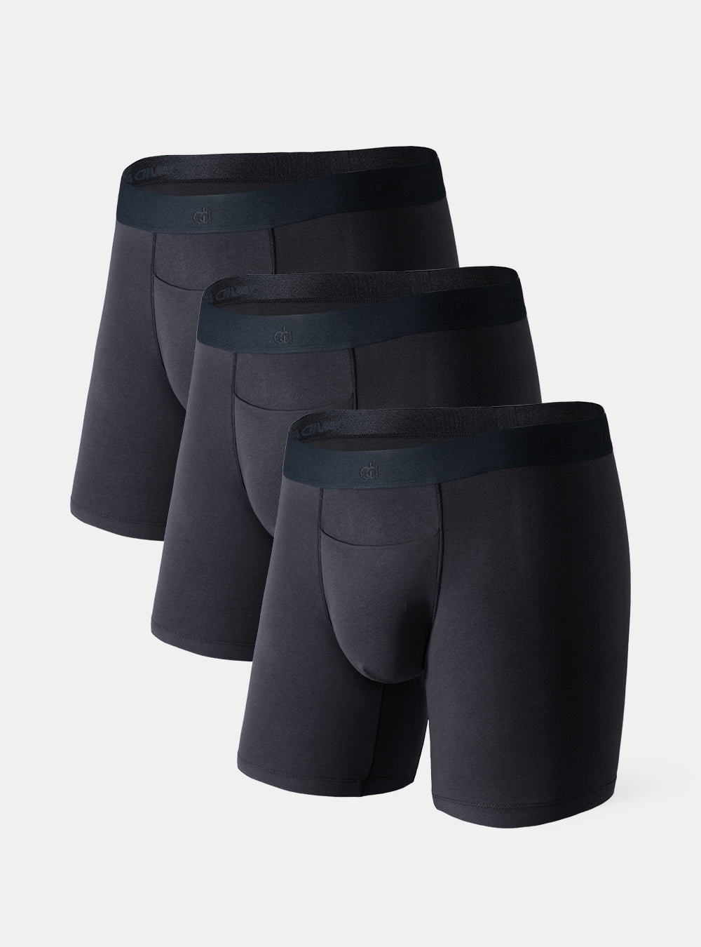 RXIRUCGD Men's Underwear Men's Underwear Cotton Large Size Fatty Men's Boxer  Underpants Extra Long Sport Solid Color Mens Underwear Boxer Briefs Pack  Black 