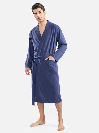 Four Seasons Robe Combed Cotton Long Length David Archy Combed Cotton ...