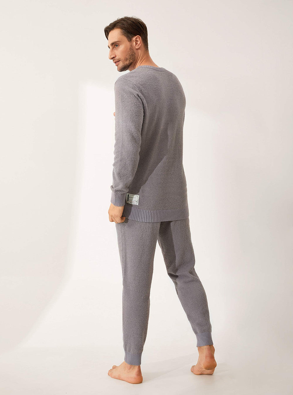 David Archy Pajama Set Plush Fleece Warm Cozy Men's Nightwear Set Comfort  Pyjamas For Men
