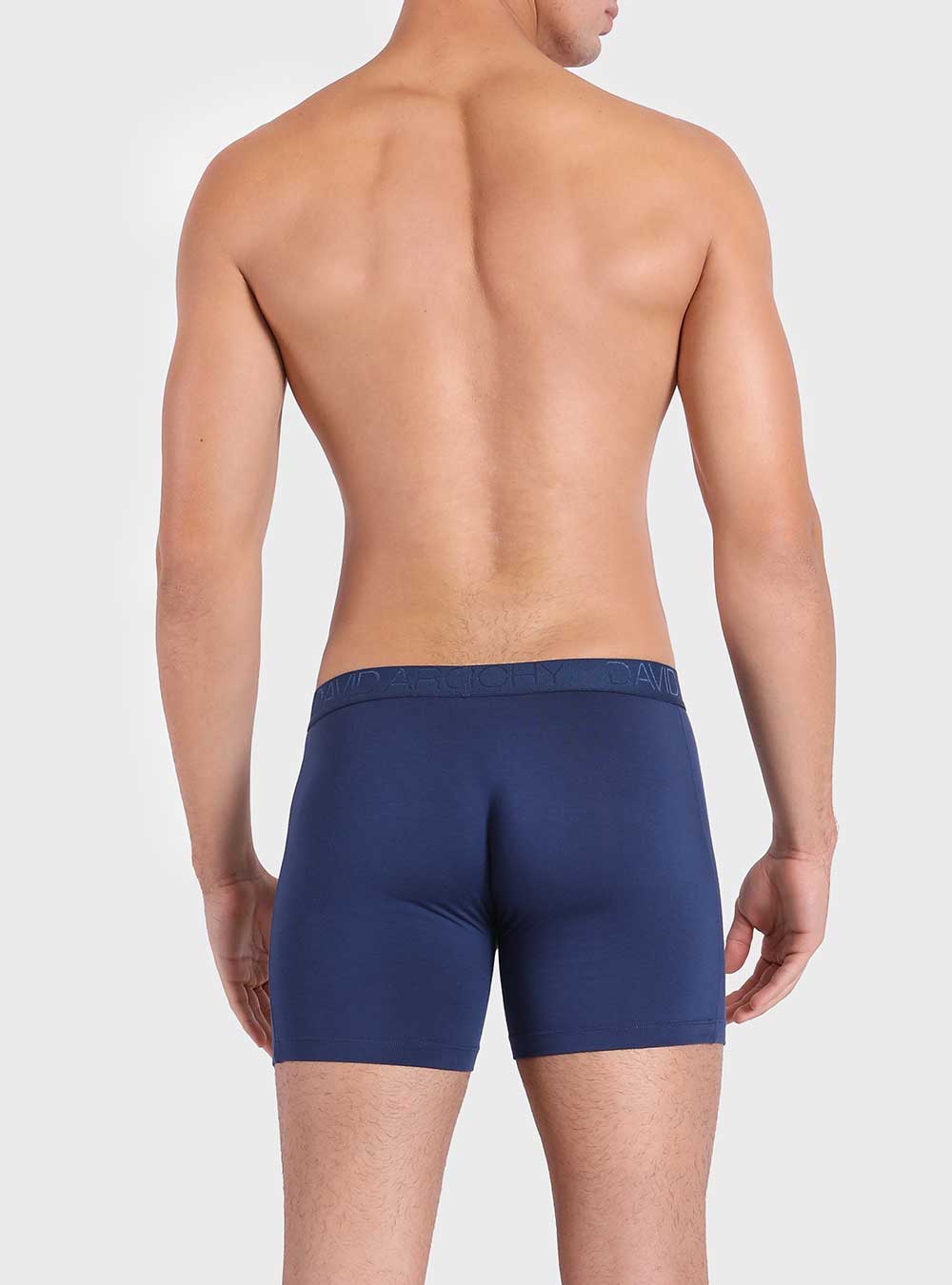 David Archy 4 Packs Trunks Bamboo Rayon Breathable Soft Underwear