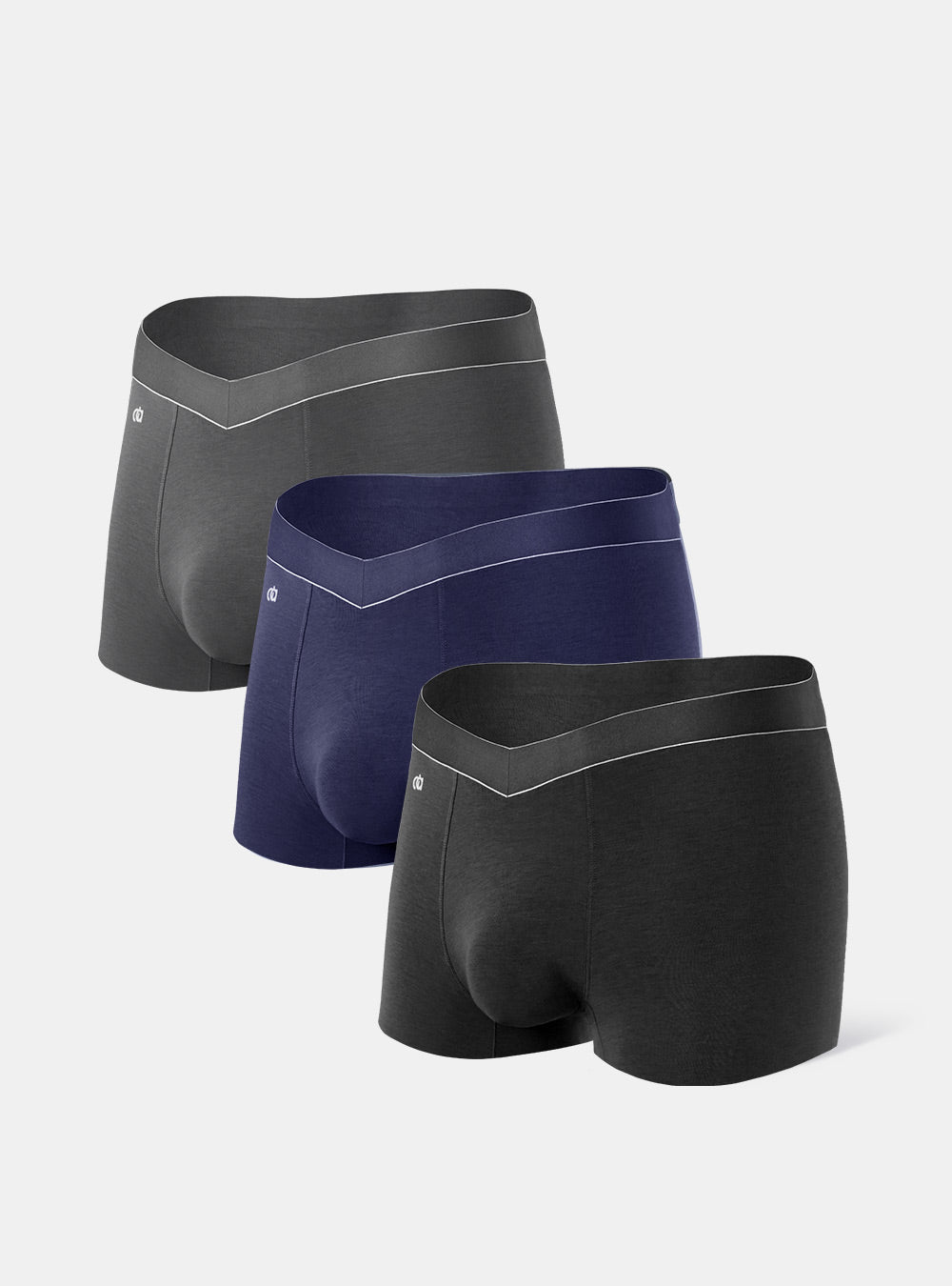 DAVID ARCHY Men's Underwear Micro Modal Dual Pouch Trunks Ball