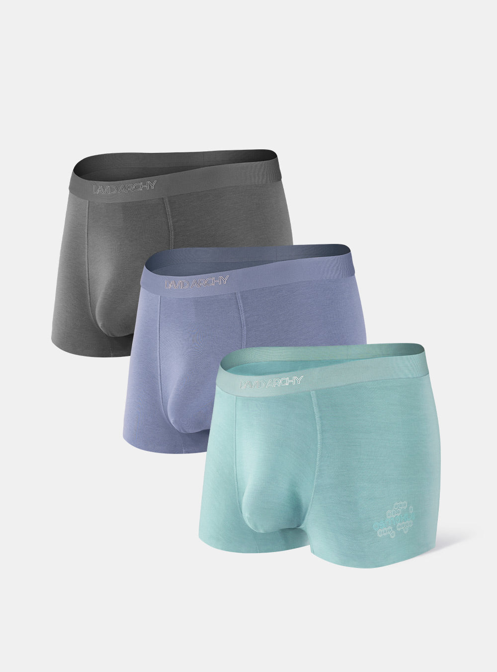 Buy DAVID ARCHY Men's Underwear Premium Cotton Boxer Briefs Dual