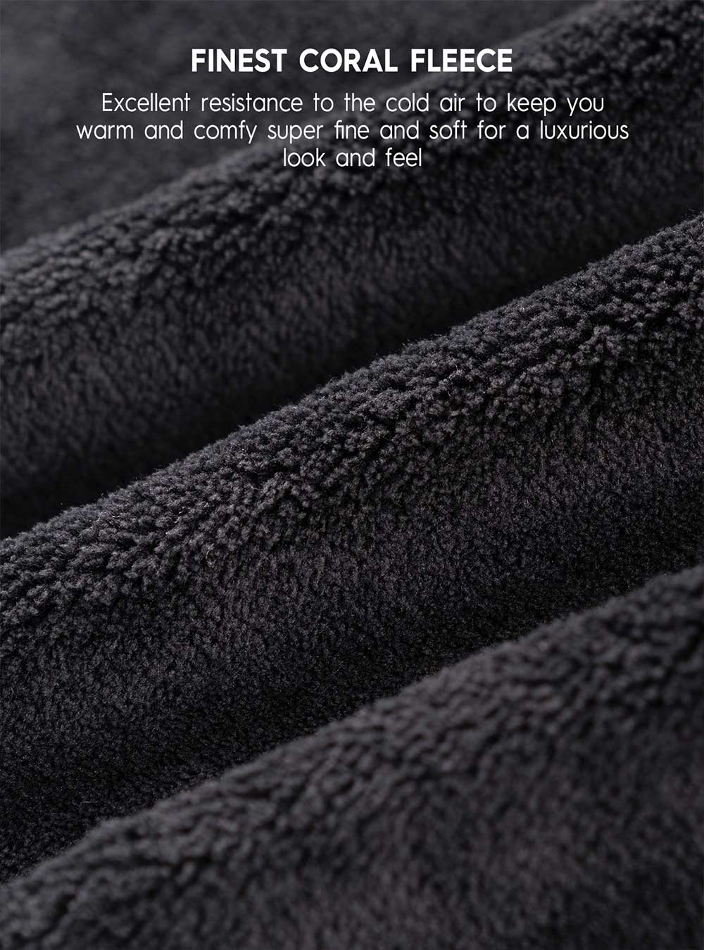 Fleece Microfiber Robe Ultra Soft Coral David Archy Warm Bathrobe For Men  Black And Gray